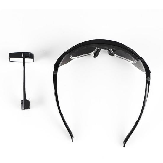 Зеркало заднего вида для велосипедного шлема, многоугольное регулируемое велосипедное стекло, зеркало заднего вида, устойчивое к царапинам, аксессуар для езды на велосипеде, безопасность дорожного движения