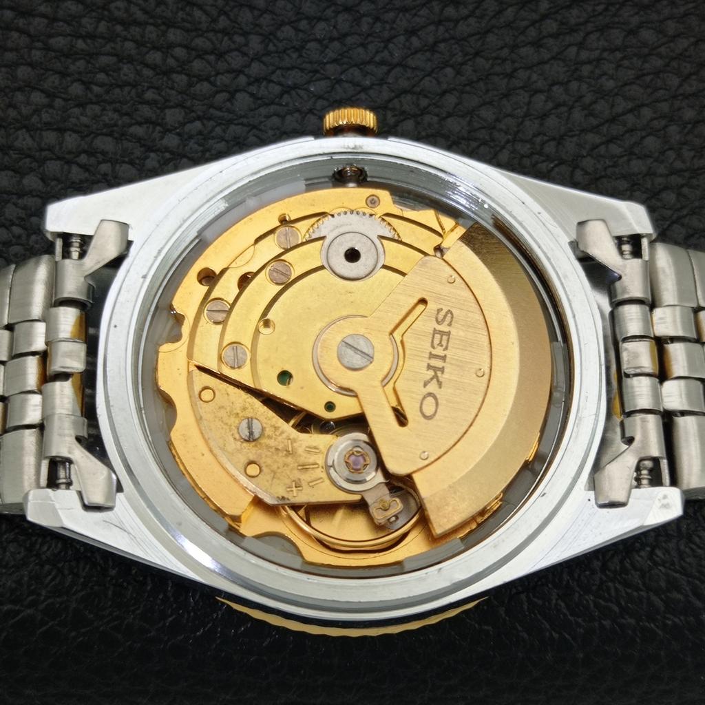 АВТОМАТИЧЕСКИЕ ВИНТАЖНЫЕ ОТРЕСТАВРИРОВАННЫЕ МУЖСКИЕ ЧАСЫ SEIKO 5 ЯПОНИЯ БЕЛЫЙ ЦИФЕРБЛАТ a443186-1