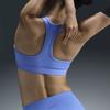 Nike Женское дышащее спортивное нижнее белье Swoosh Dri-Fit в минималистичном стиле, цвет Pulse-Gem-Blue, белый, артикул DX6822-494