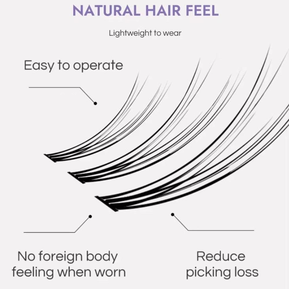 DIY Lash Clusters Devil Segmented Fake Lashes Sweet False Eyelash Clusters Girls