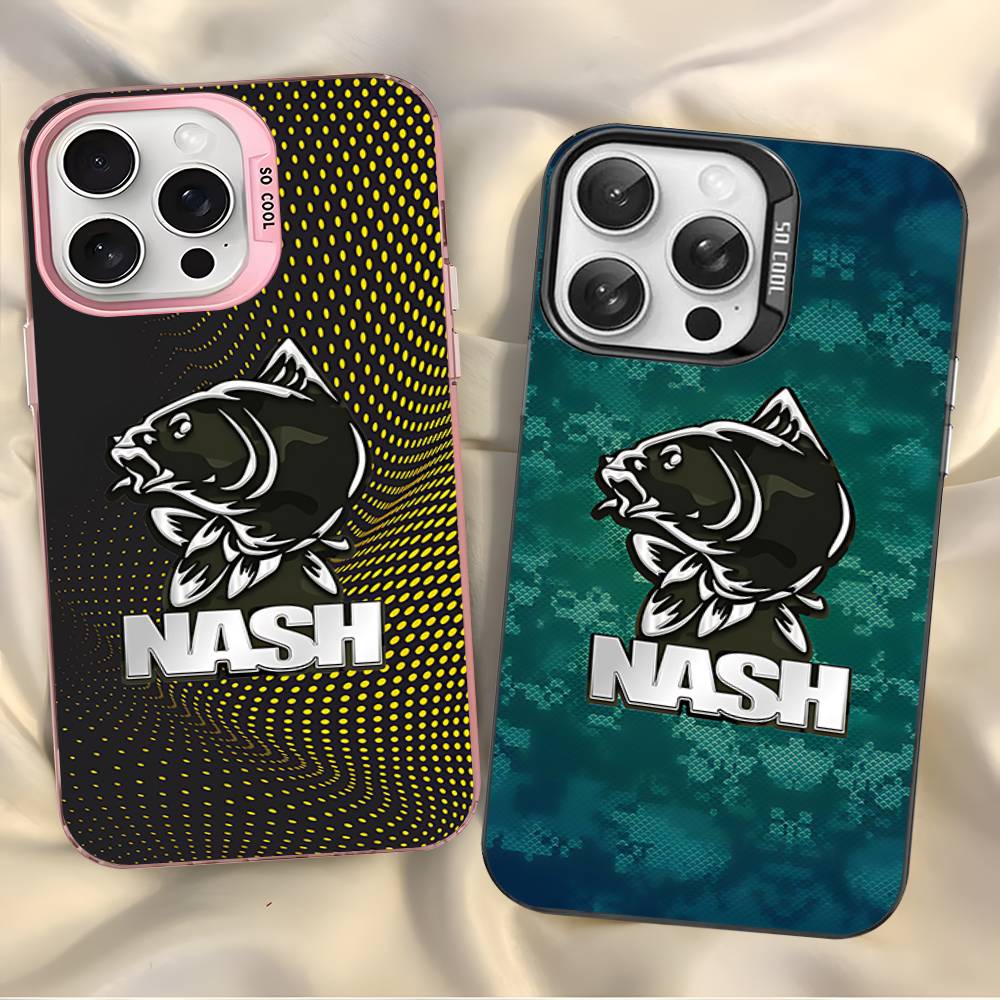 N-Nashs Fishing Logo Phone Case For IPhone 17 16 Plus Pro Max 15 14 13 12 11 Matte Colorful Covers