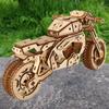 Build Your Own Motorcycle 3D Wooden Puzzle Model Kit - a Fun and Educational DIY Gift