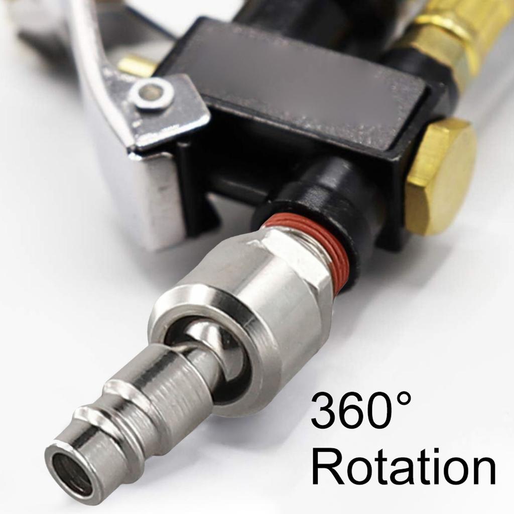 360 Degree Rotation Joint Connection Air Compressor Adapter NPT Quick Joint Long Service Life Abrasion Resistant