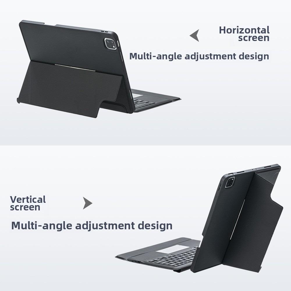Leather Keyboard Case for iPad 10.9 Magnetic Bluetooth Keyboard Cover Compatible with iPad Pro 11 10.25 Inch