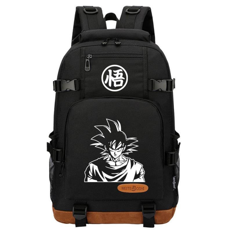 Dragon Ball Print Oxford Backpack School College Travel Lightweight Dual-Strap Laptop Bag Unisex 20L Capacity