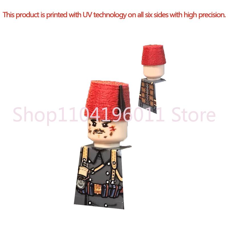 MOC UV Printing Military Building Blocks Accessories Soldier Figures Special Forces Army Sniper Police Bricks Toy Children Gift