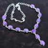 Ожерелье из пурпурита, ожерелье из настоящего драгоценного камня, ожерелье из стерлингового серебра 925 пробы, регулируемая цепочка, серебряные украшения ручной работы, подарки на помолвку