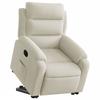VidaXL Fauteuil Inclinable, Chaise de Relaxation avec Dossier, Siège avec Accoudoirs, Fauteuil TV de Salon, Moderne, Crème 3205101