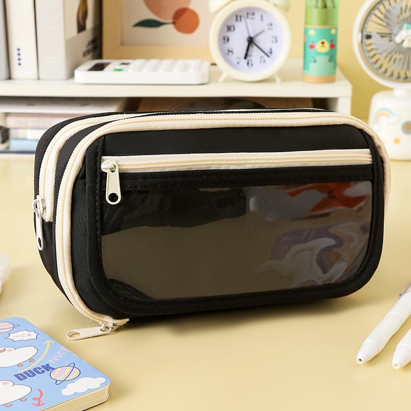 Пенал-органайзер большой вместимости с девятью отделениями 'Панда' для девочек-подростков - издание 2024 года