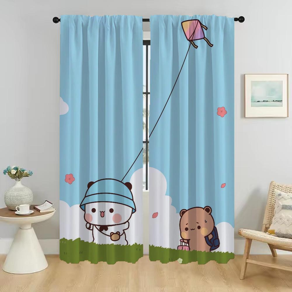 Bubu и Dudu Home Interior Шторы для гостиной, затемняющие шторы, тюль для спальни, украшения на Хэллоуин