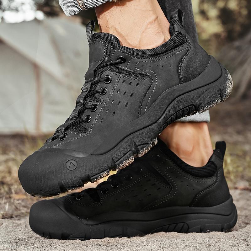 Fashionable Outdoor Men Lace Up Comfortable and Durable for Mountaineering High-quality Men Non Slip Rubber Outsole Sports Shoes