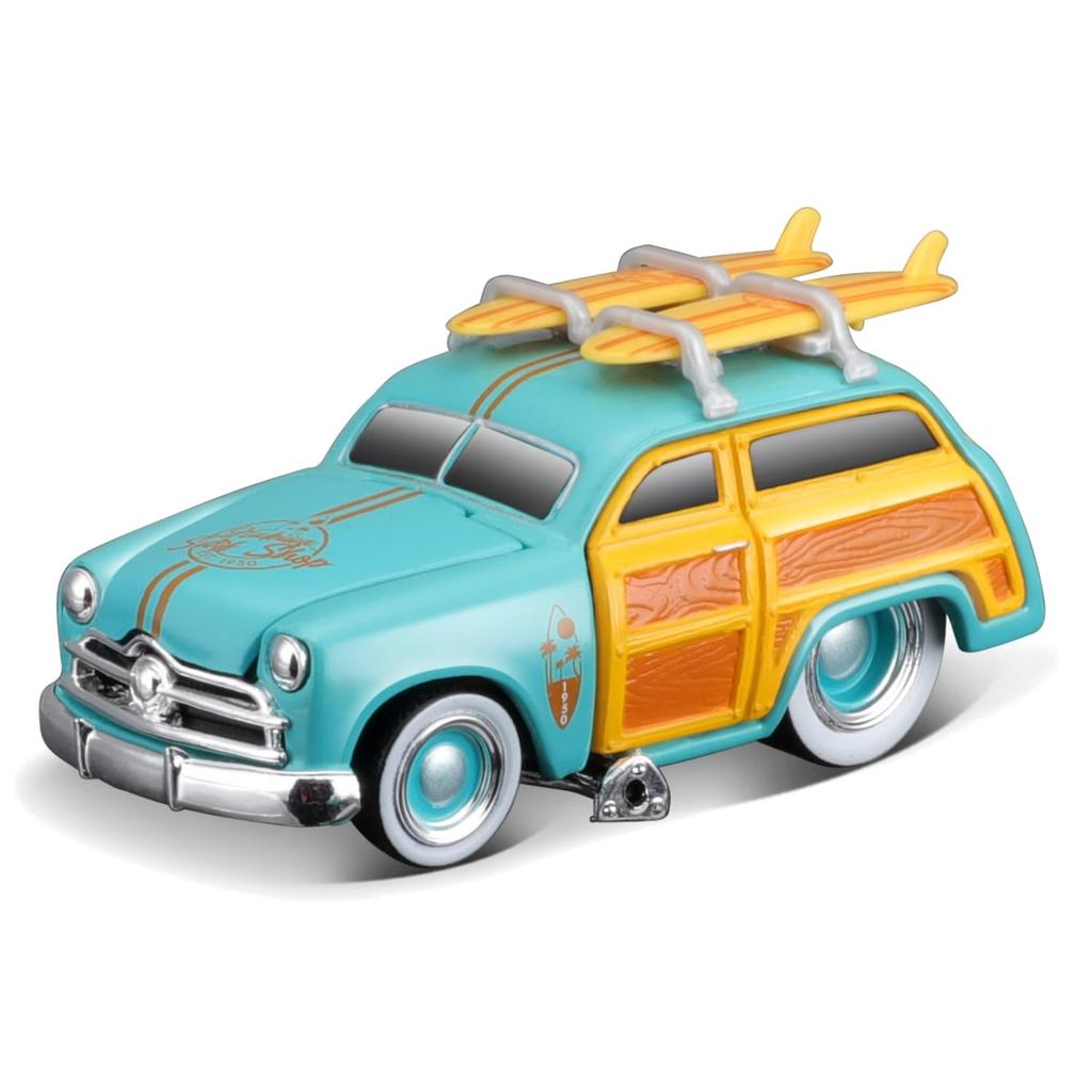 Maisto Scale Muscle Machines 1953 MACK Ford Woody Light Blue Diecast Model Car 11550 1/64 B-61 Flatbed/1950 (Finished Model)