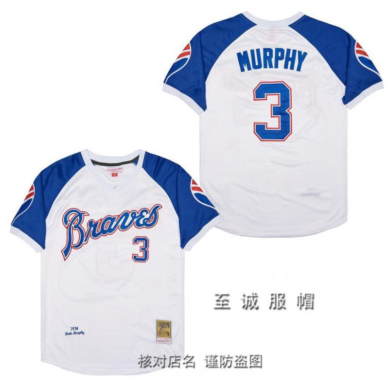 Mens Atlanta Braves Vintage Baseball Jersey 44 Hank Aaron Embroidered Retro Fan Shirt Cotton Blend