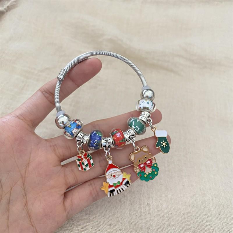 Праздничный браслет из бисера с оленем и тыквой - Уникальный мультяшный дизайн для женщин