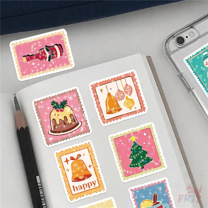 50 шт./Набор Розовая Рождественская Серия Штампов 02 Наклейки DIY Модные Водонепроницаемые Наклейки-Рисунки