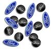 Car Sticker 2026 Ford New 2025 Hot 14 mm 21mm Aluminum Car Remote Control Key Shell Emblem Stickers For Ford Focus 2 3 Mondeo Ec