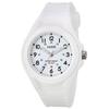 J-AXIS Мужская AG1328-W (Серия Белое Солнце Пламя) Круглые часы белые аналоговые