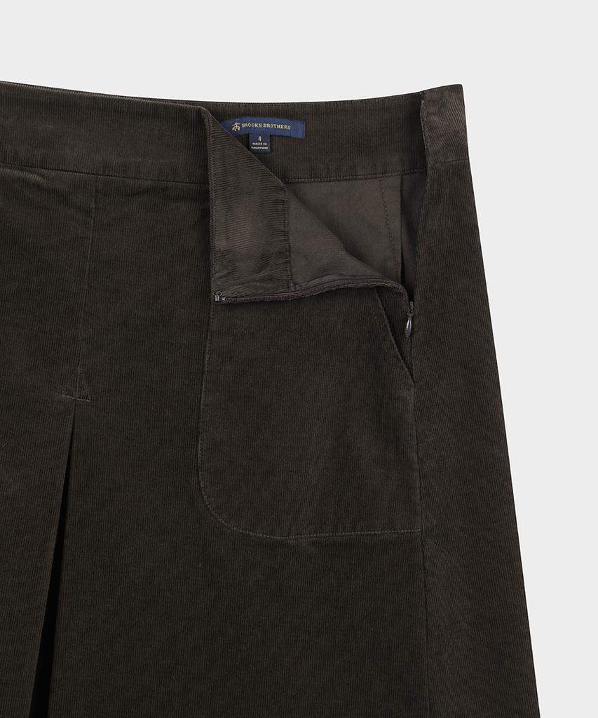 Вельветовая юбка А-силуэта BROOKS BROTHERS (коричневый) (Bbkzwf59904Ef)