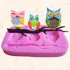 3D Owl  Shape Cake Mold Animals Fondant Chocolate Baking Tools Kitchen Accessories Moon Mold for Cupcake Decorating