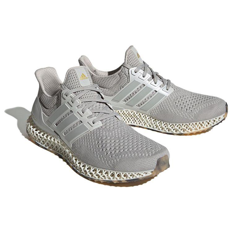 Adidas Ultra 4D Grey Gold Metallic Unisex Sneakers Grey-Two Grey-One IG2260