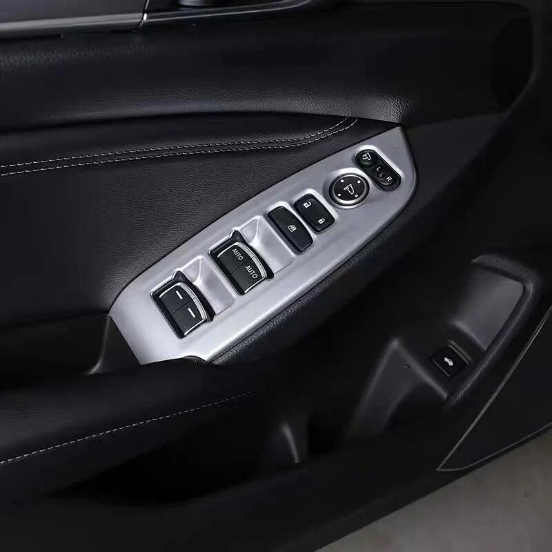Для Honda Accord 2018-2022 ABS дверное стекло автомобиля, крышка переключателя, стеклянная подъемная панель, дверная кнопка, декоративная наклейка, аксессуары