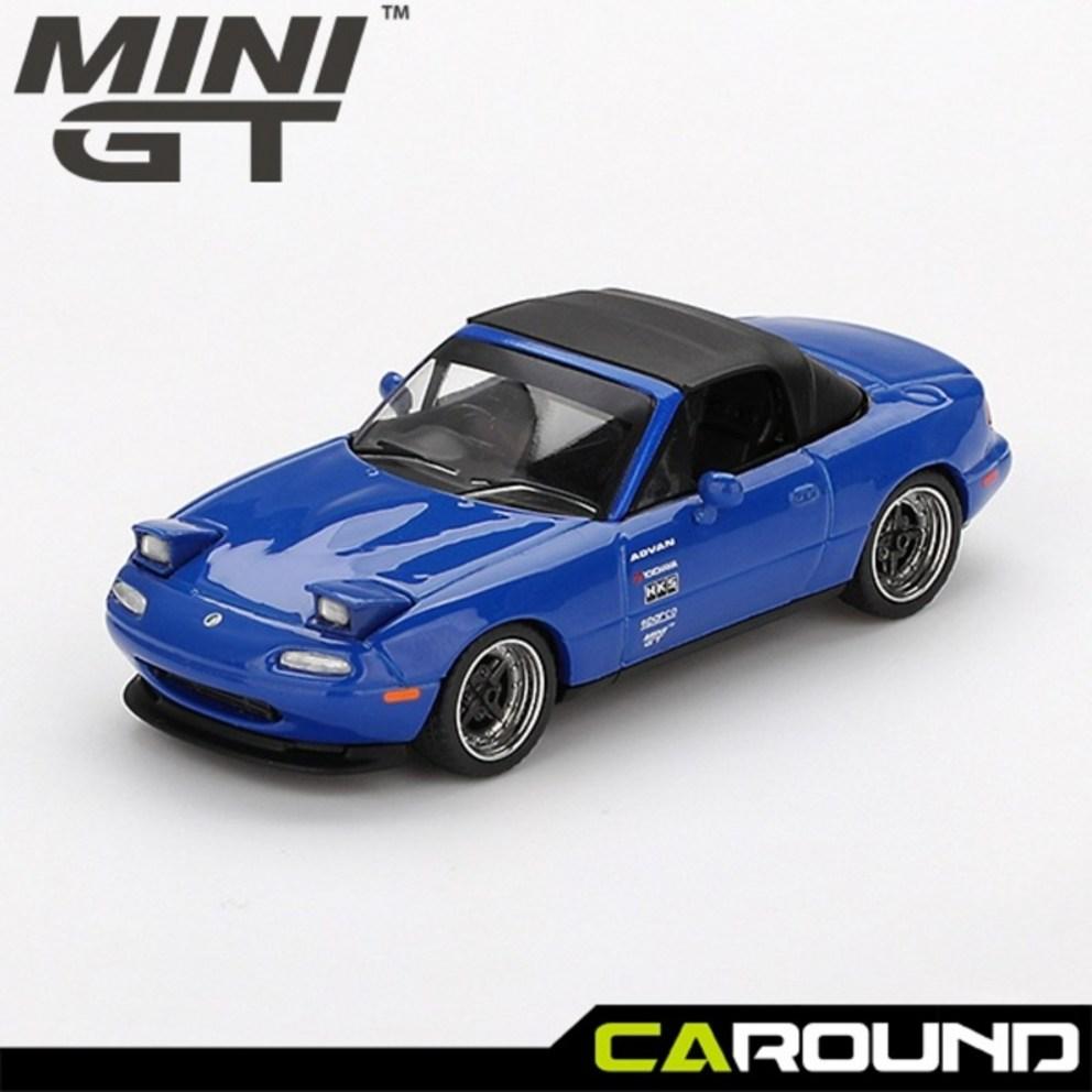 Mini GT (1069) 1:64 Mazda Miata MX-5 (NA) Tuned Version - Dark Blue Diecast Model