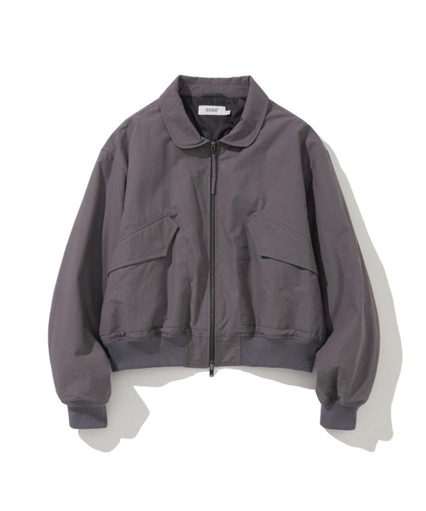 Стильная washed-бомбер куртка Erer, фиолетовая