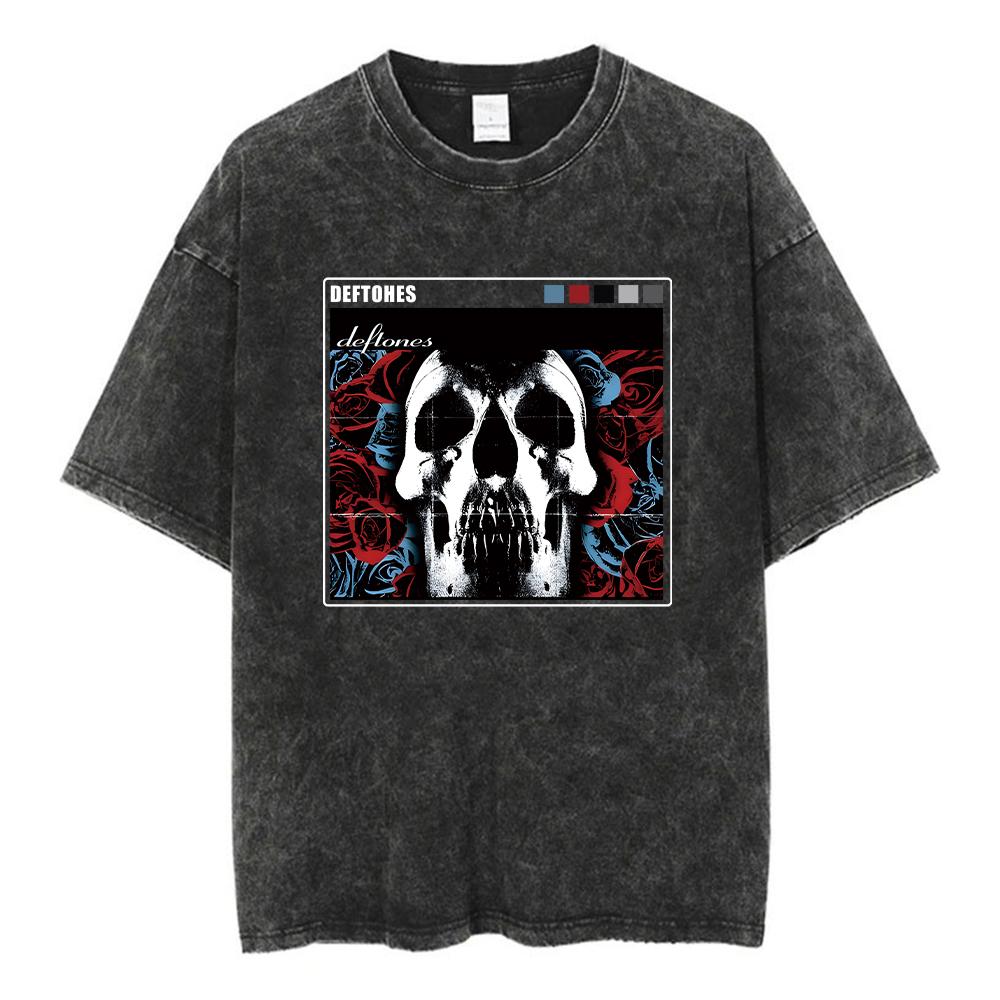 Deftones BandDiamond Eyes Music Album Cover TShirt Metal Rock Clothes Cotton Vintage Short Sleeve Tees For Men Plus Size Tops