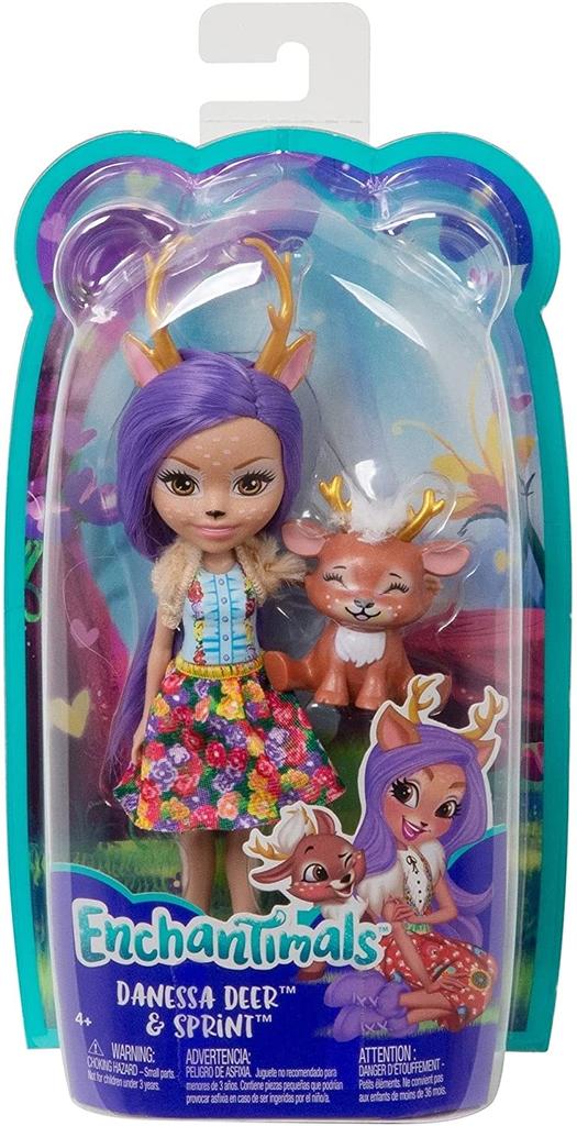 ENCHANTIMALS Куклы Main Heroes and Friends, маленькие куклы размером 6 дюймов (15 см) в ассортименте.