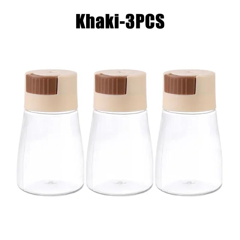 Precision Salt Control Dispenser Sealed Quantitative Seasoning Jars Press Design Spice Storage Containers for Kitchen Cooking