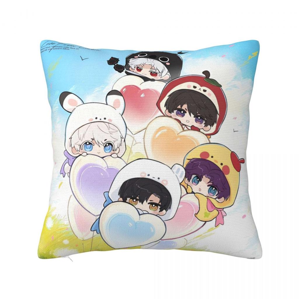 Game Love And Deepspace Cartoon Pillow Cover Polyester Pillow Case Cushion Cover Retro Trendy For Chair Sofa Home Decoration