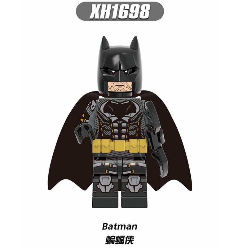 Минифигурки DC Super Heroes Бэтмен Супермен Аквамен Чудо-Женщина Лига Справедливости Строительные Блоки Игрушки
