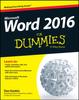 Книга Word 2016 For Dummies