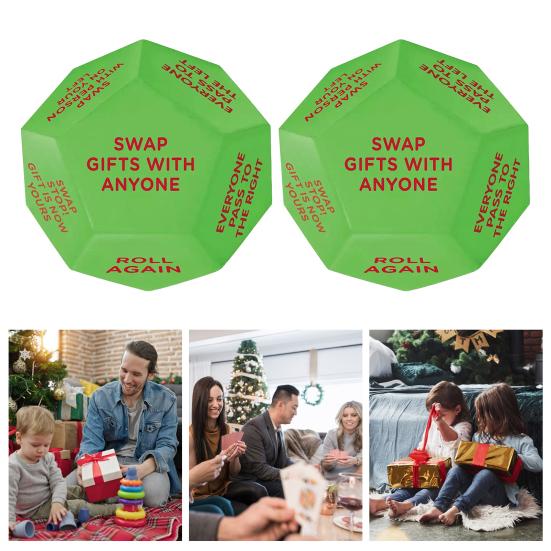Санта Swap Dice Рождественский обмен подарками Dice 12 разных сторон Dice Интерактивный обмен подарками