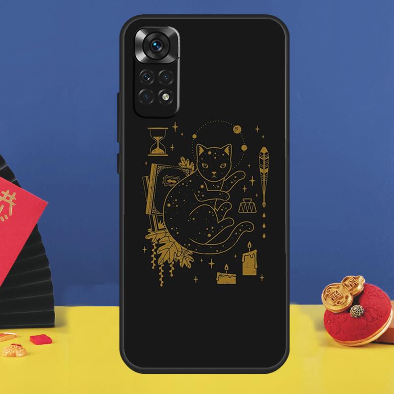 Чехол для телефона Witchcraft Witch Cat для Redmi Note 8 9 10 11 12 Pro 8T 9S 10S 11S Redmi 10 9 12C 9C 9T 10C 10A Чехол Capa