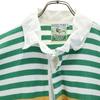 LANDS' END 80-е годы винтаж Узор в полоску Лонгслив Футболка Лагерь XL Мужская Б/У