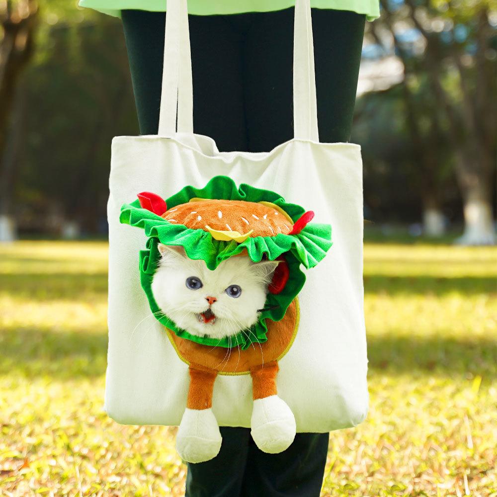 Pet Out Bag Cat Bag Crossbody Portable Cat Bag Small Dog Shoulder Bag Supplies Cartoon