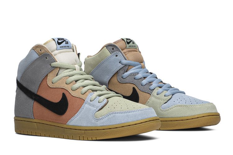 Men's Sneakers Nike SB Dunk High Spectrum Multi-Color/Black-Gum
