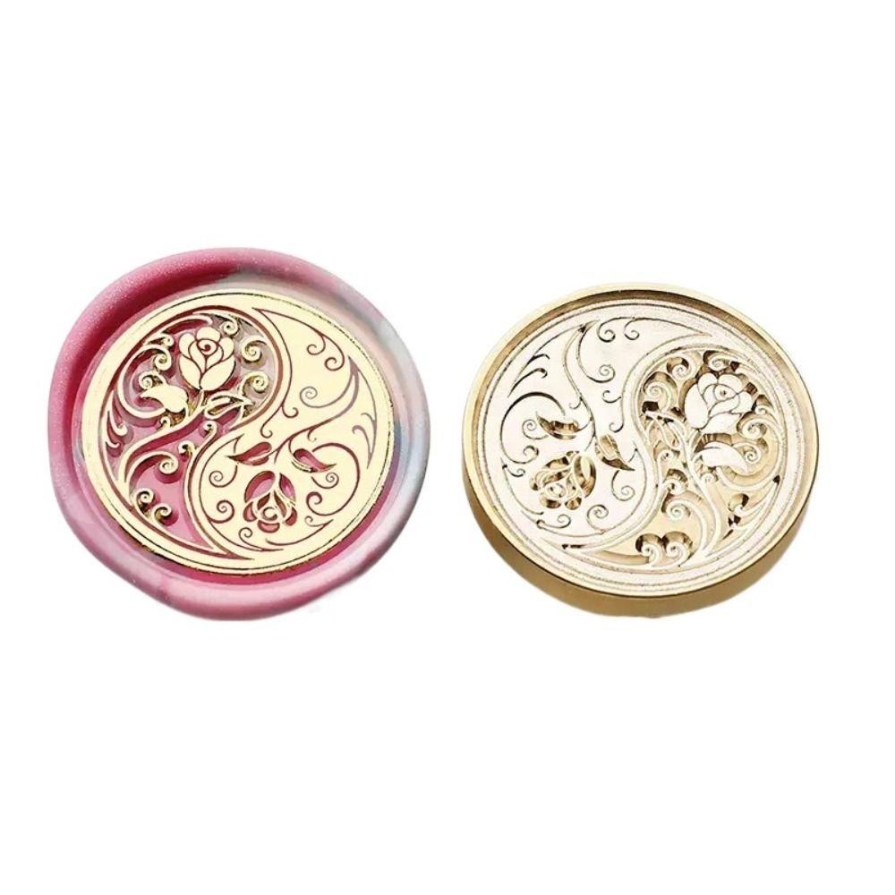 Antique Metal Sealing Wax Seals Head Sealing Wax Stamp Replace Head  for Birthday Cards