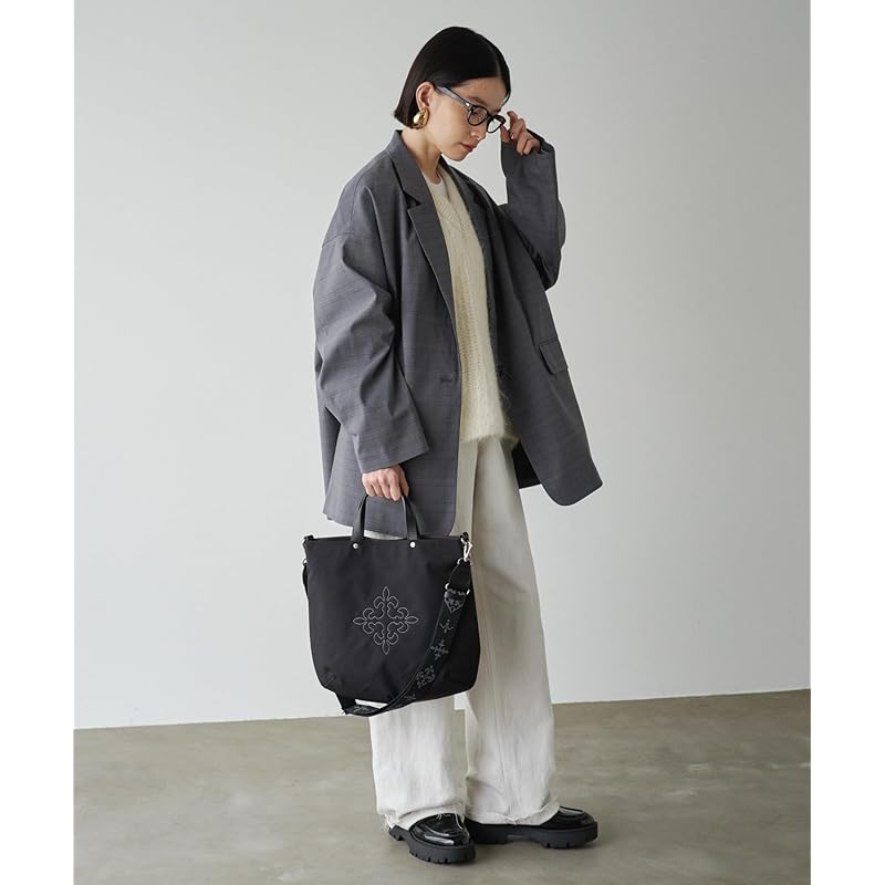 [Рашит] Двухсторонняя сумка-тоут (CE-1404-WEB) RUZ1042121A0013 Бесплатный черный