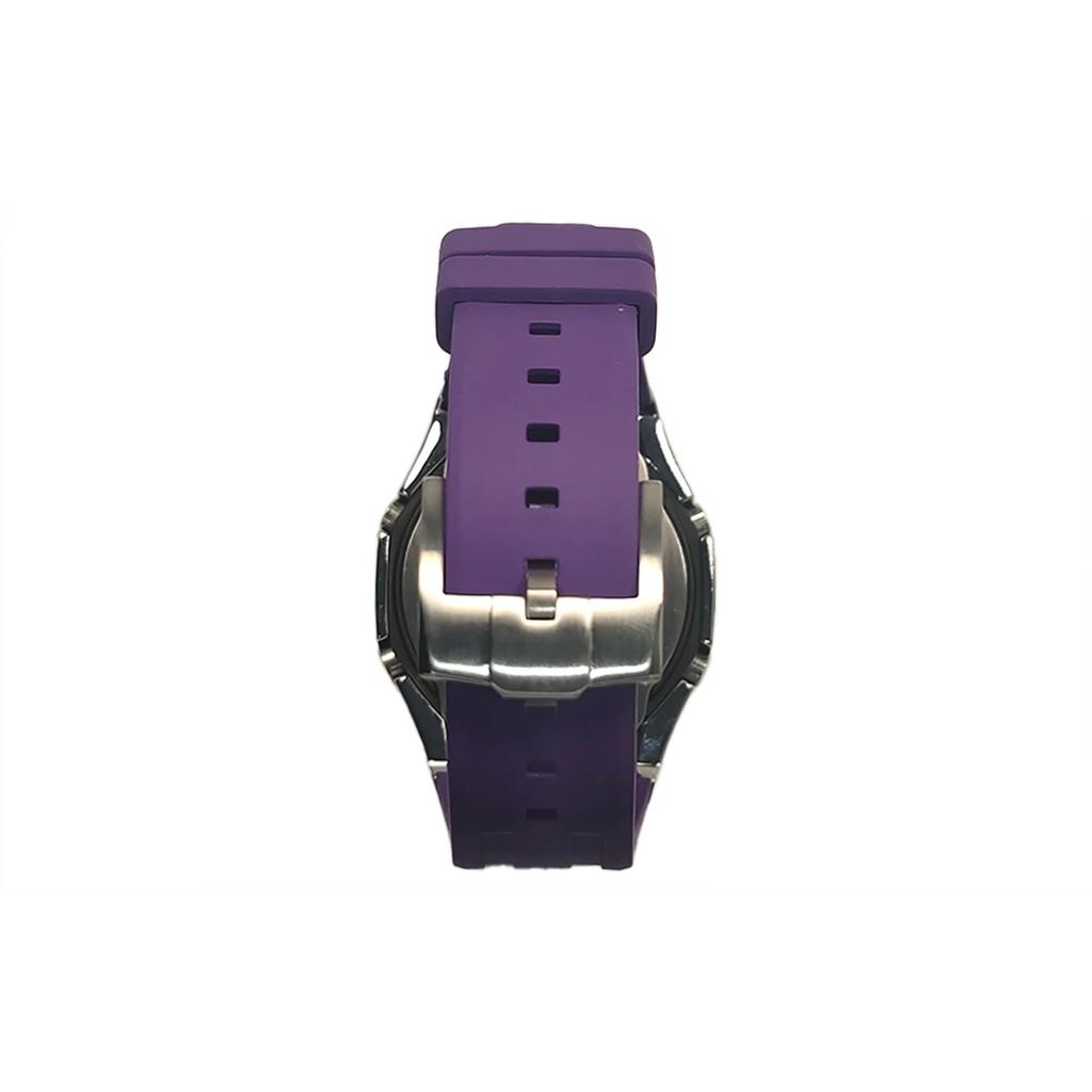 Casio Мужские часы с жидкокристаллическим и аналоговым двойным дисплеем, серия 44 мм, фиолетовые, GA-2100SKE-7A(Watch3--)