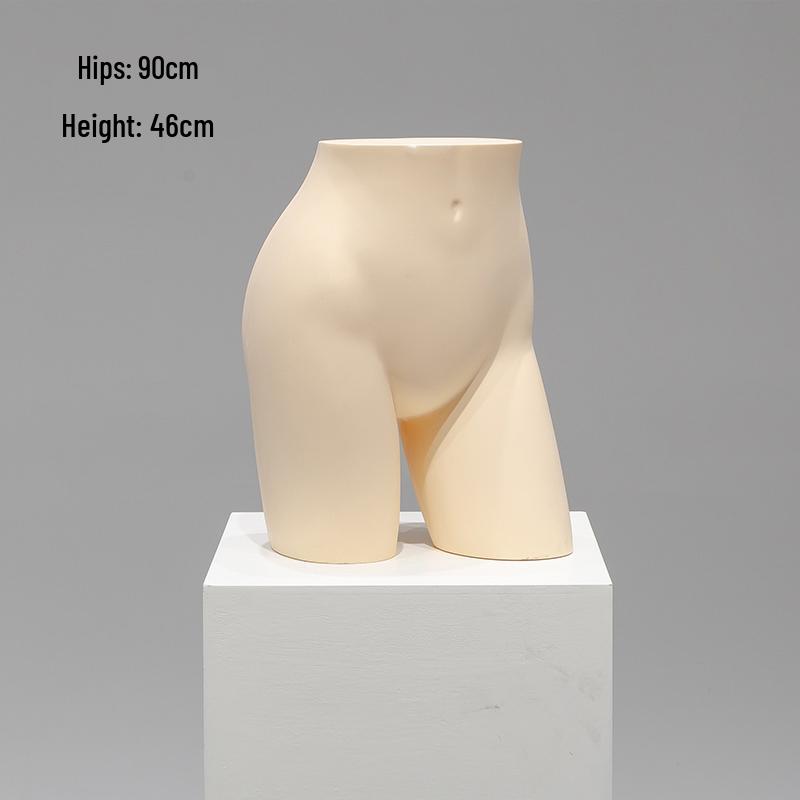 Unisex Half-Body Plastic Mannequin for Underwear Display