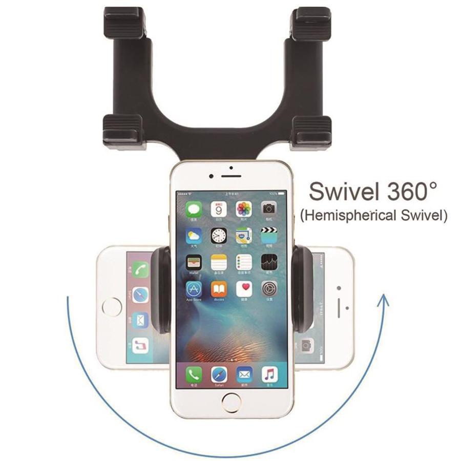 Universal New Car Rear-view Mirror Mount Stand Holder Cradle For Cell Phone