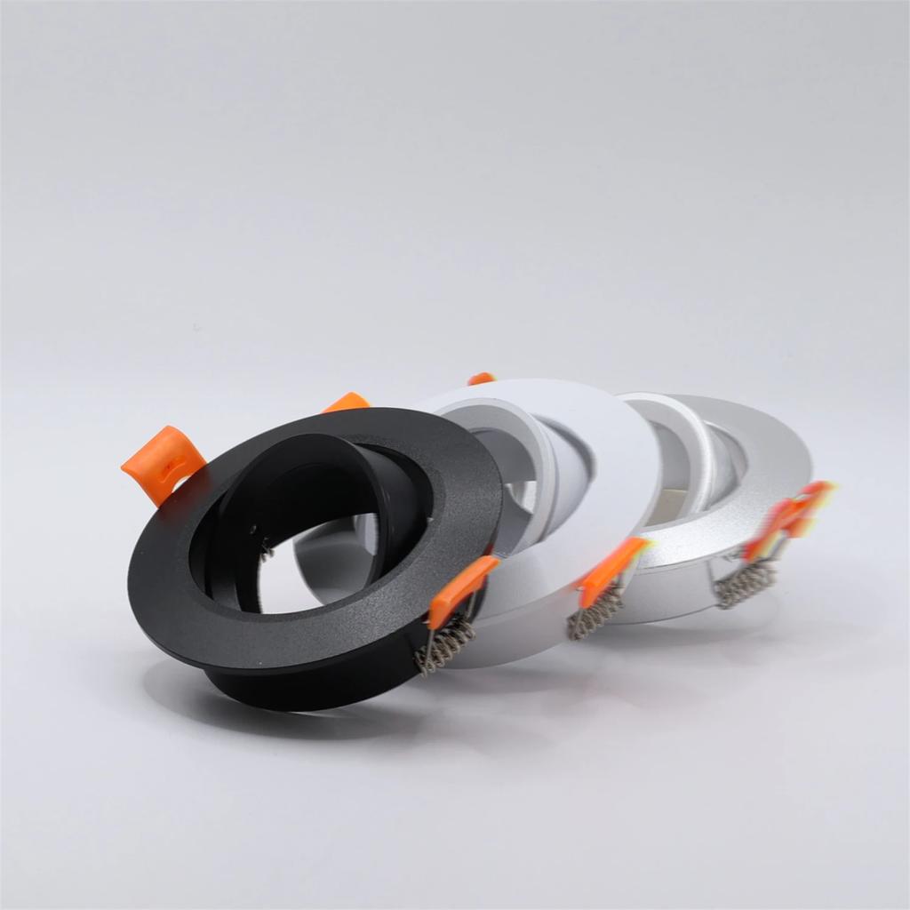 10 шт. вырез 70 мм более дешевый алюминиевый регулируемый встраиваемый светодиодный точечный светильник 6 Вт GU10 потолочный светильник монтажная рамка высокого качества