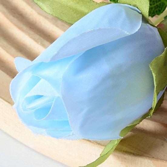 2 шт. Искусственные Цветы Розы на Длинном Стебле, Бутоны Фейковых Шелковых Роз с Листьями для Свадебного Букета, Центральной Композиции Стола, Декора Дома