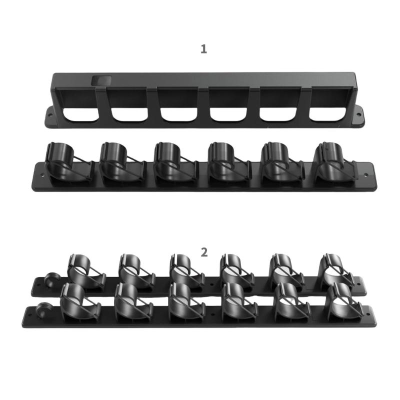 Вертикальная/Горизонтальная Подставка-Держатель для Удилищ Вешалка Вмещает 6 Удилищ Настенные Органайзеры для Хранения Стенд для Выставки