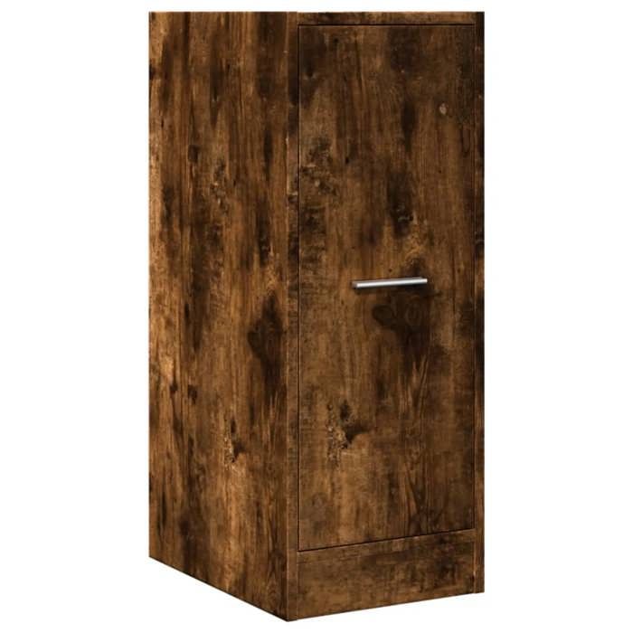 VidaXL Armoire d'apothicaire chêne fumé 30x41x77,5cm bois d'ingénierie, coffre d'apothicaire, meuble d'apothicaire, coffre à 855155