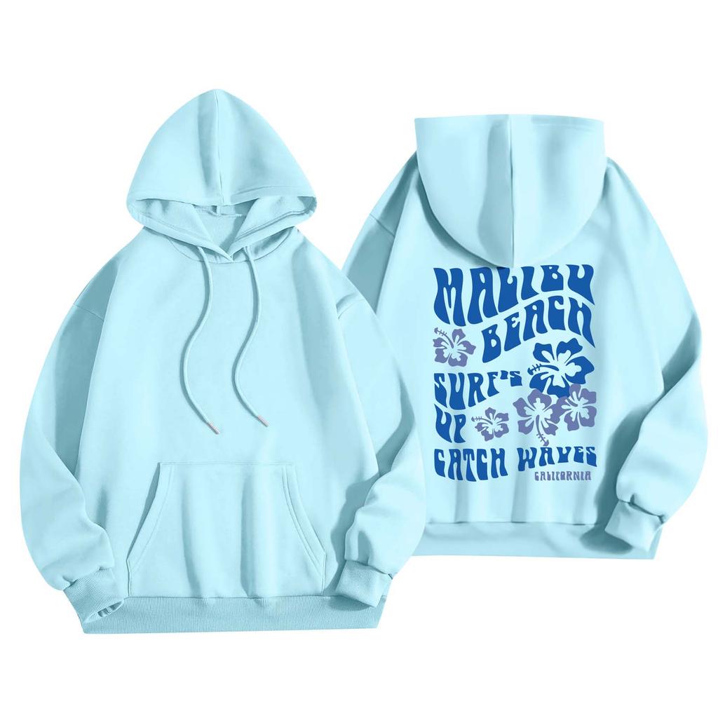 Женская мода, женский легкий пуловер с длинными рукавами и карманами, толстовка с капюшоном в стиле консервативного стиля