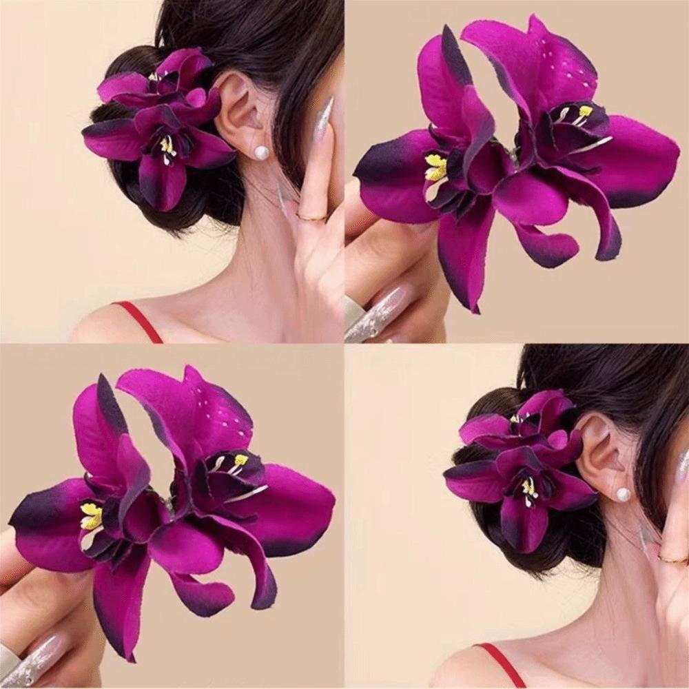 Bohemian Flowers Hair Clips Plastic Hair Accessories New Sweet Barrette Seaside Vacation