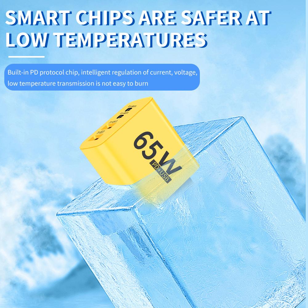 Fast Charger Total 65W Type C Quick Charge 3.0 USB Charger Adapter For iPhone Samsung Xiaomi PD USB C Phone Fast Charging QC3.0